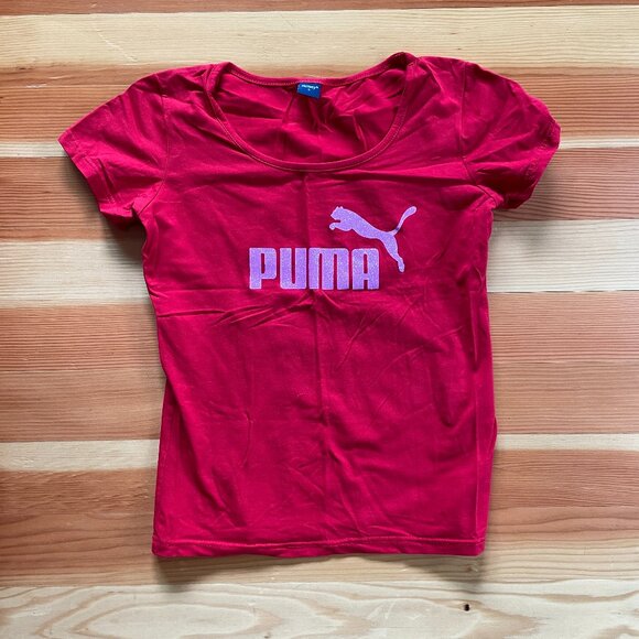 Puma T-Shirt with Sparkly Logo - Picture 1 of 2